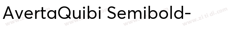 AvertaQuibi Semibold字体转换
